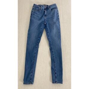 American Eagle Jeans Womens 2 Blue Denim Next Level Stretch Skinny